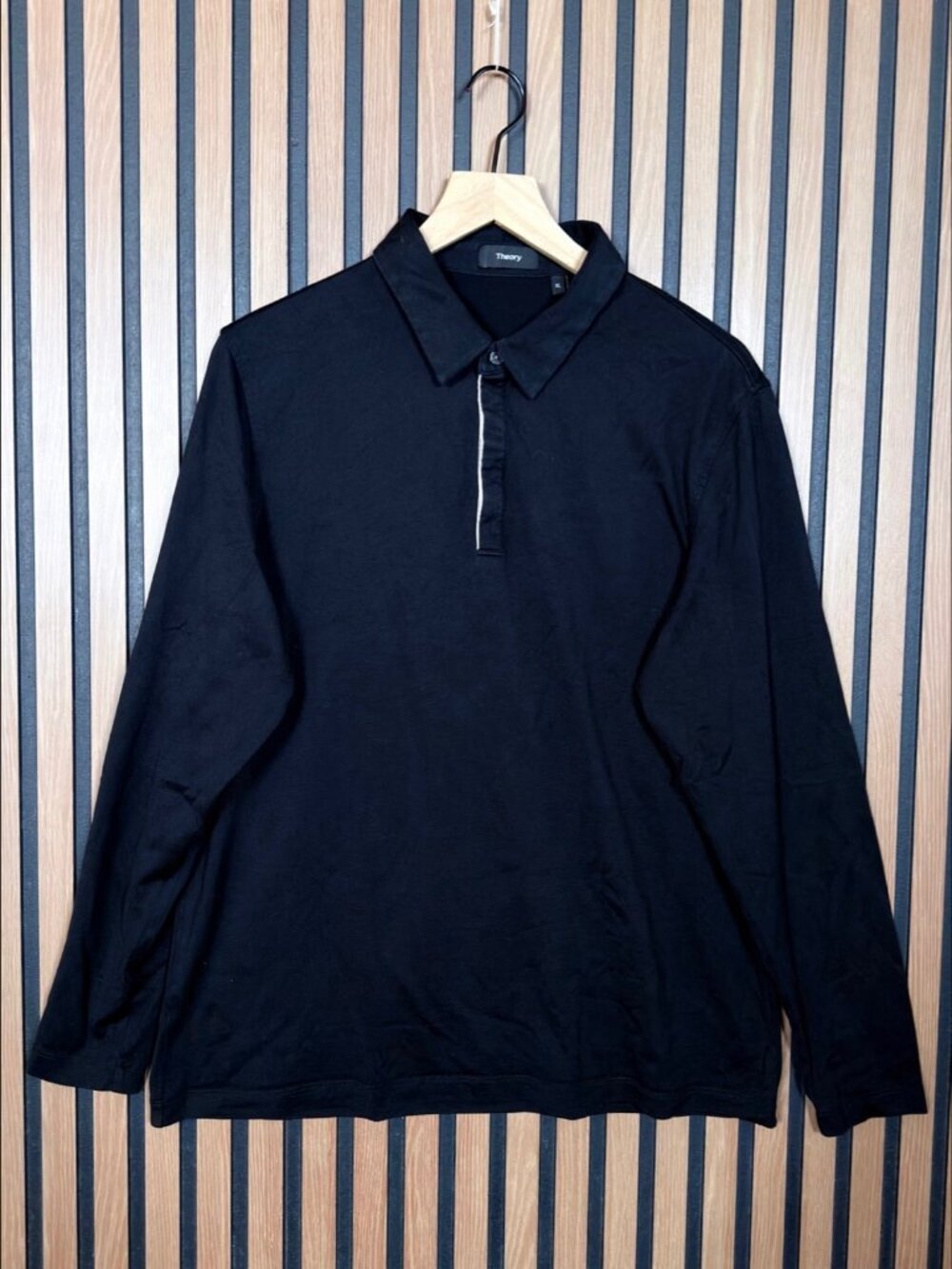 Theory Sweatshirt XL Mens Black Long Sleeve 1/4 Zip Carreer Professional